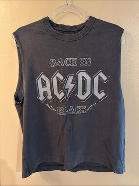 AC/DC Back in Black Sleeveless Band Tank